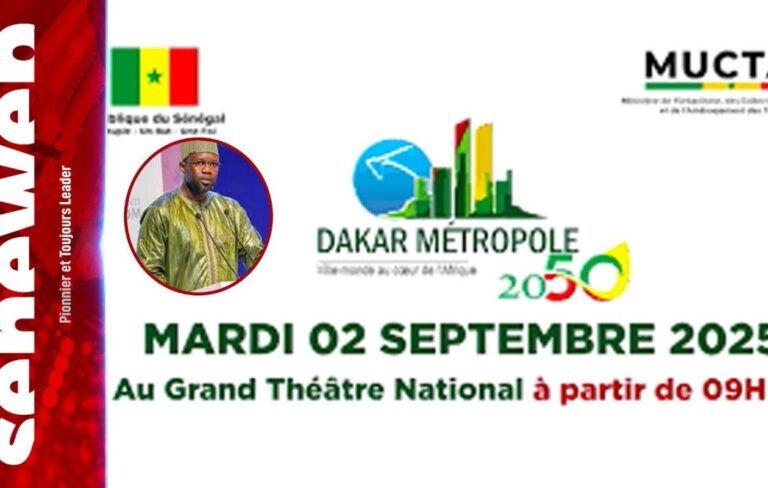 Grand Théâtre : Journée de partage de la Vision Dakar métropole internationale 2050