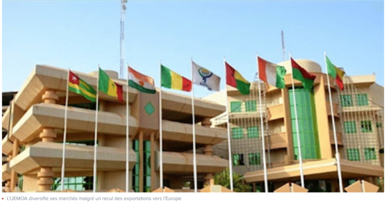 L’UEMOA diversifie ses marchés malgré un recul des exportations vers l’Europe