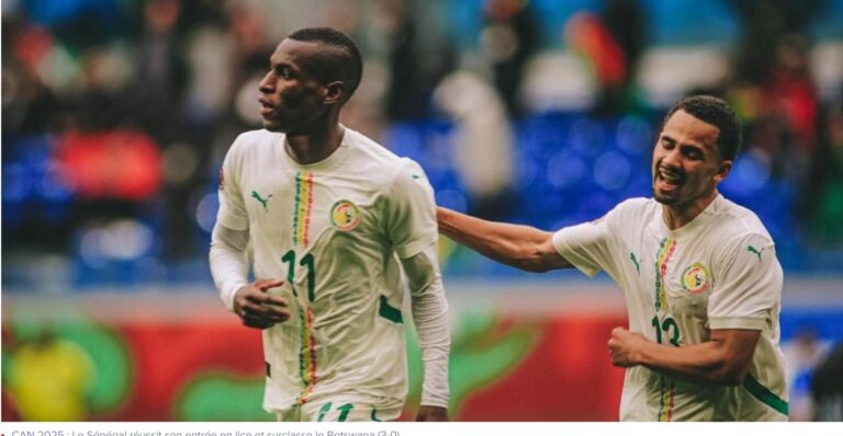 CAN 2025 : Le Sénégal réussit son entrée en lice et surclasse le Botswana (3-0)