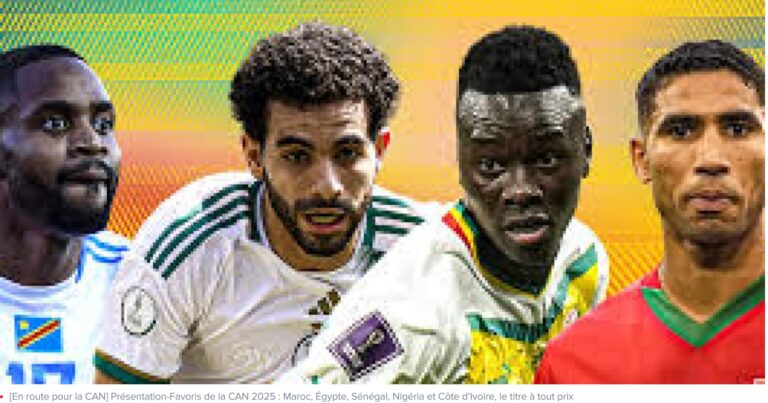 [En route pour la CAN] Présentation-Favoris de la CAN 2025 : Maroc, Égypte, Sénégal, Nigéria et Côte d’Ivoire, le titre à tout prix