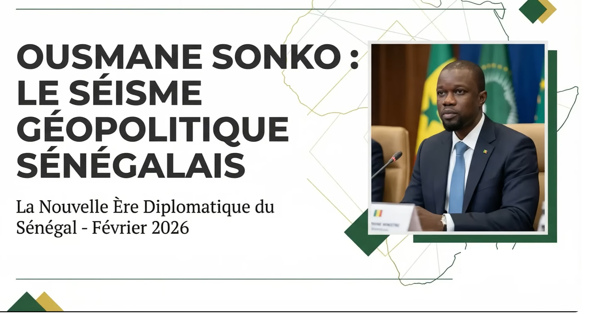 SONKO Humilie la Diplomatie Classique à l&rsquo;UA ! Addis-Abeba & Rabat  Le Sénégal Dit STOP