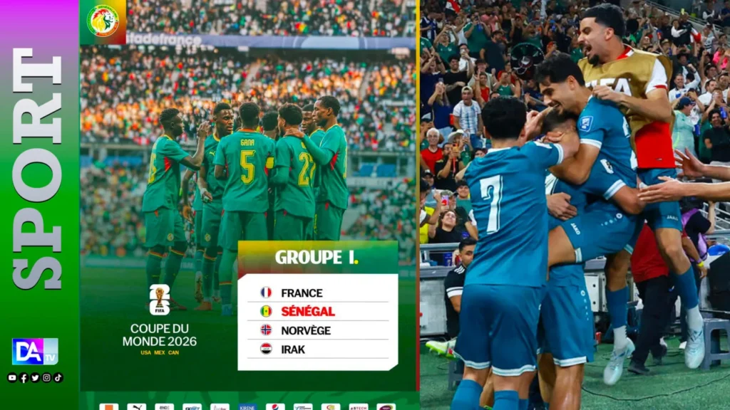 Mondial 2026 : L’Irak complète le groupe du Sénégal