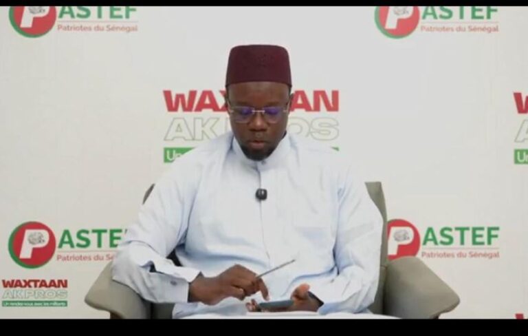 Ousmane Sonko : « Le Pastef ne sera pas représenté dans le gouvernement »